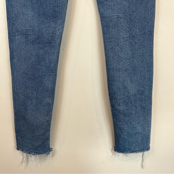 Kensie Jeans Vintage Luxe High Rise Skinny Raw Hem Distressed Jeans Size 4/27 - Picture 7 of 12